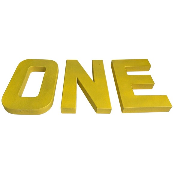 First Birthday Letter Sign Freestanding Decor One Table Prop Party - Picture 7 of 12